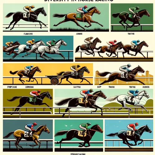 Illustration of the different types of horse racing
