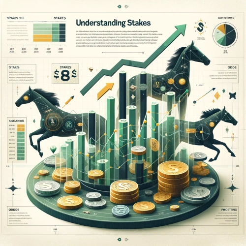 Infographic explaining the concept of stakes in horse racing betting